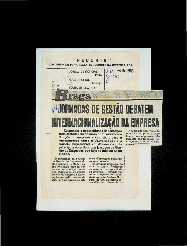  Jornadas de Gestão debatem internacionalização da empresa 