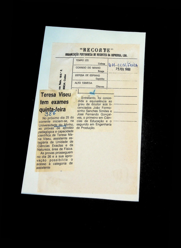  Teresa Viseu tem exames quinta-feira 