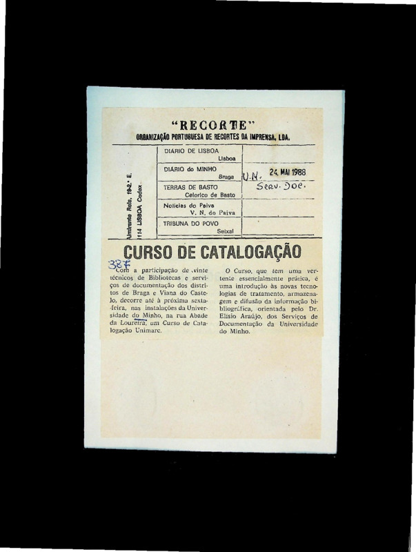  Curso de catalogação 