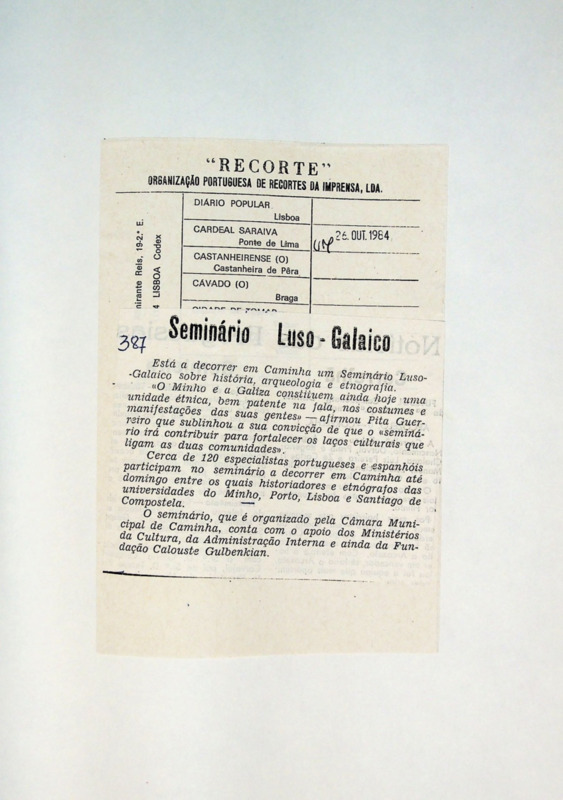  Seminário Luso-Galaico 