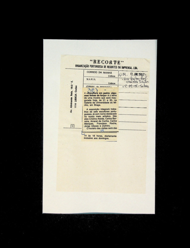  Escultura em pedra: algumas linhas de força 