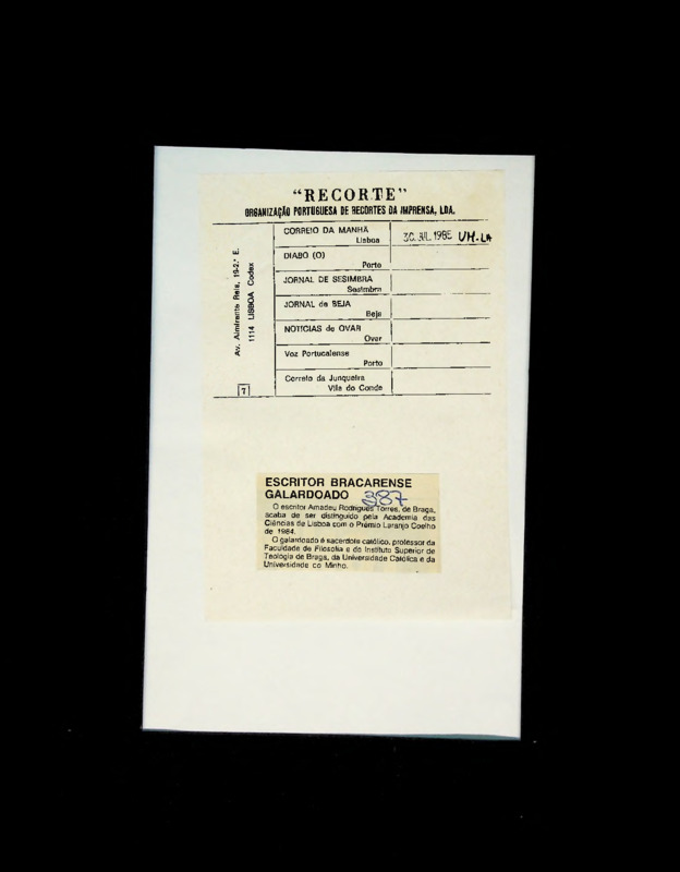  Escritor bracarense galardoado 