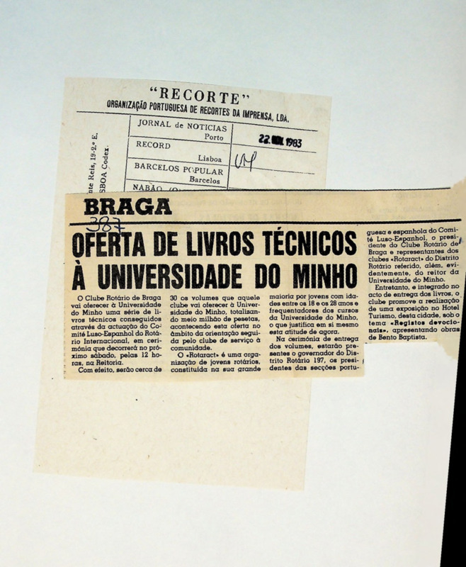  Oferta de Livros Técnicos à Universidade do Minho 