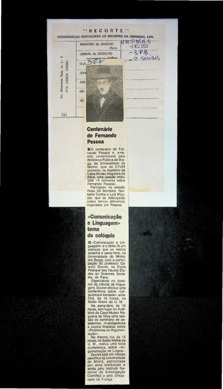  Centenário de Fernando Pessoa 