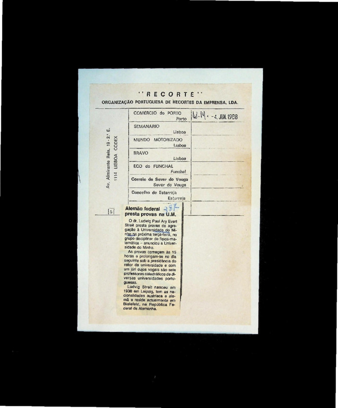  Alemão federal presta provas na U. M. 