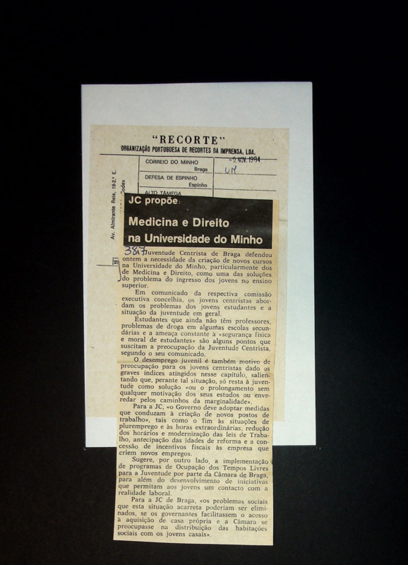  JC propõe: Medicina e direito na Universidade do Minho 
