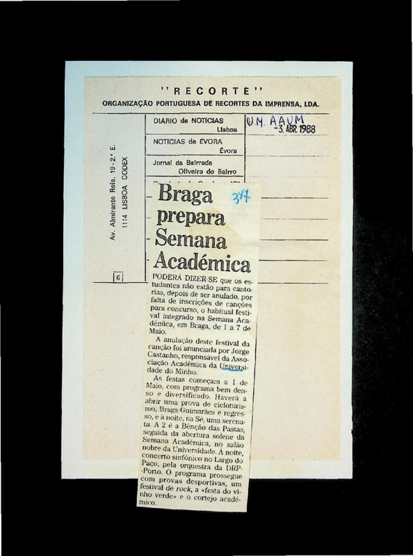  Braga prepara Semana Académica 