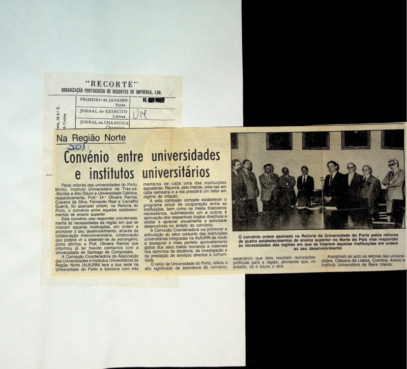  Convénio entre universidades e institutos universitários 