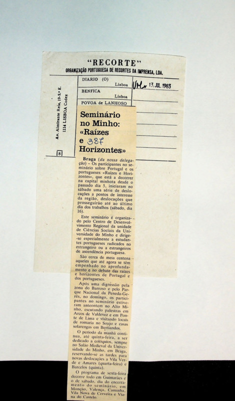  Seminário no Minho: 