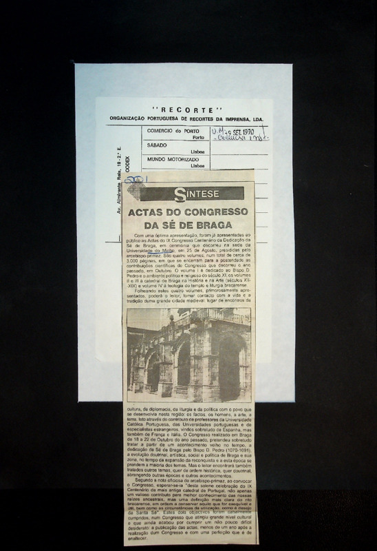  Actas do congresso da Sé de Braga 