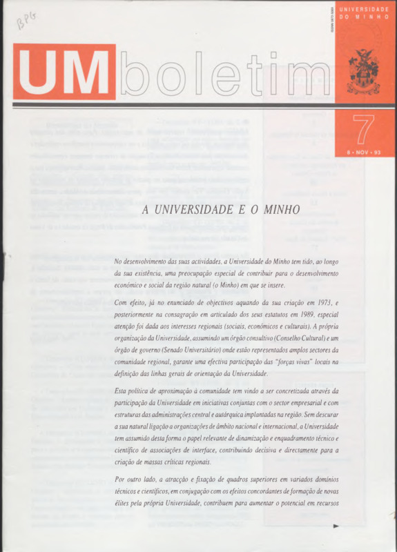  UM Boletim - N.º 7 (Nov. 1993) 