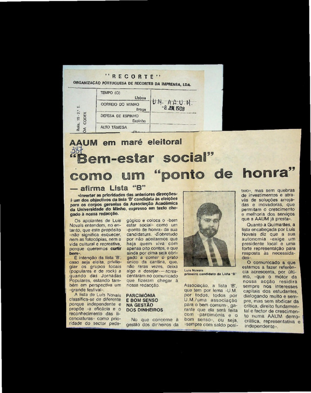  AAUM em maré eleitoral: 