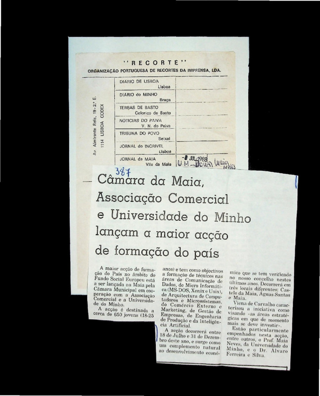 Câmara da Maia, Associação Comercial e Universidade do Minho lançam a maior acção de formação do país 