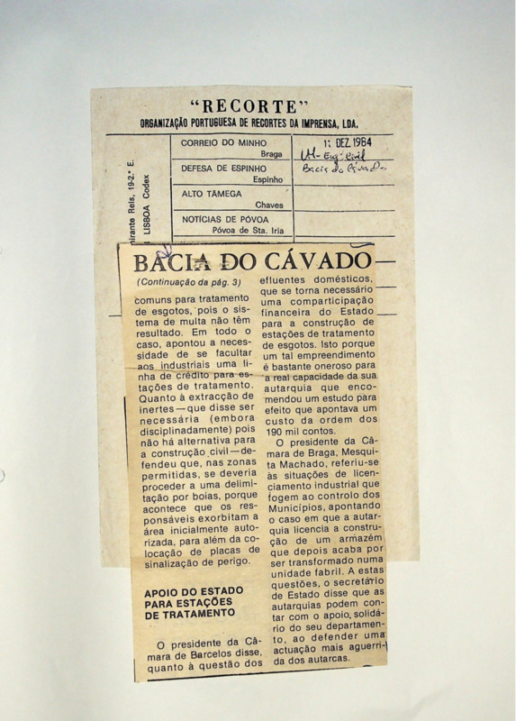  Bacia do Cávado 