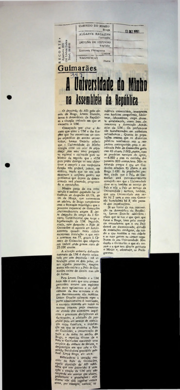  A Universidade do Minho na Assembleia da República 