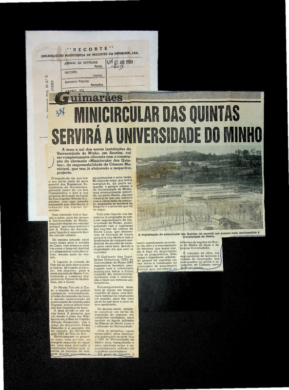  Minicircular das quintas servirá a Universidade do Minho 