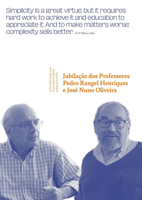  Cerimónia de Jubilação dos Professores Pedro Rangel Henriques e José Nuno Oliveira 