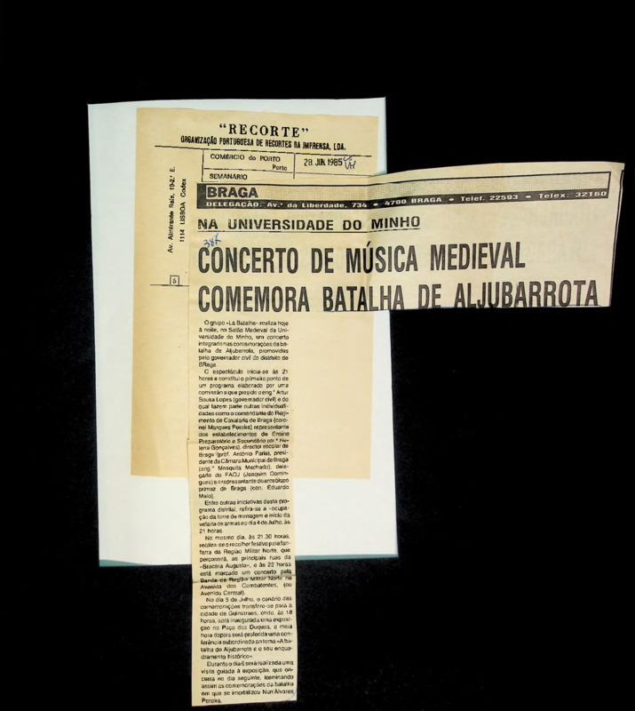  Concerto de música medieval comemora batalha de Aljubarrota 