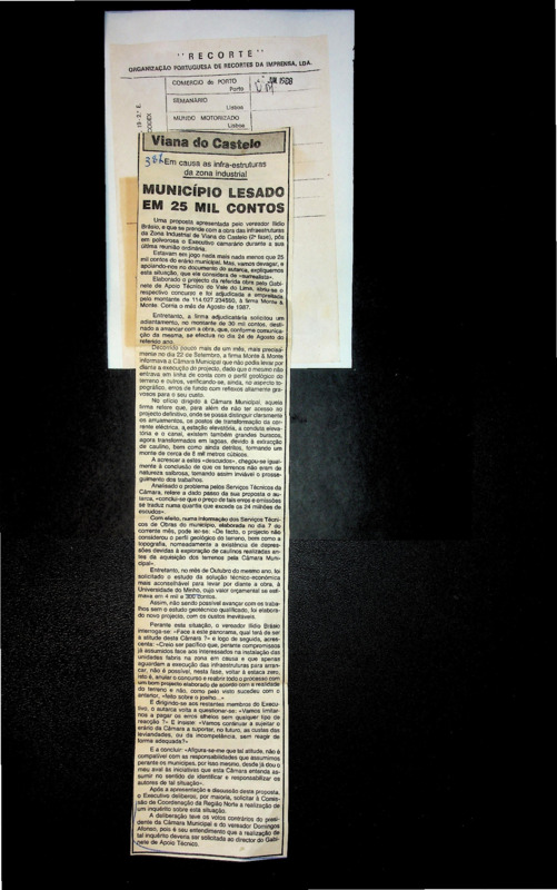  Município lesado em 25 mil contos 