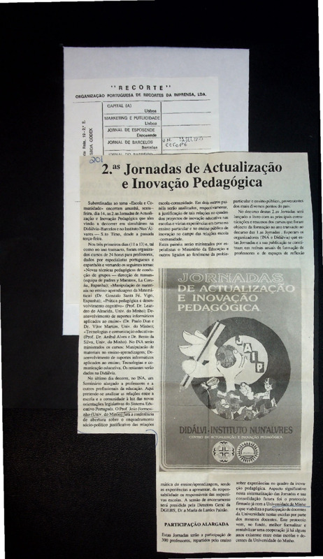  2.ªs Jornadas de Actualização e Inovação Pedagógica 