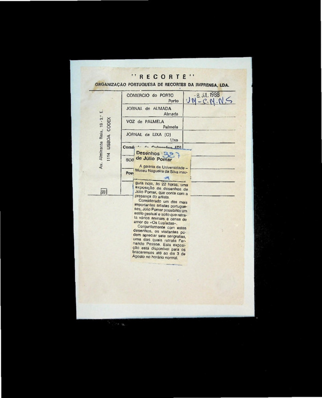  desenhos de Júlio Pomar 