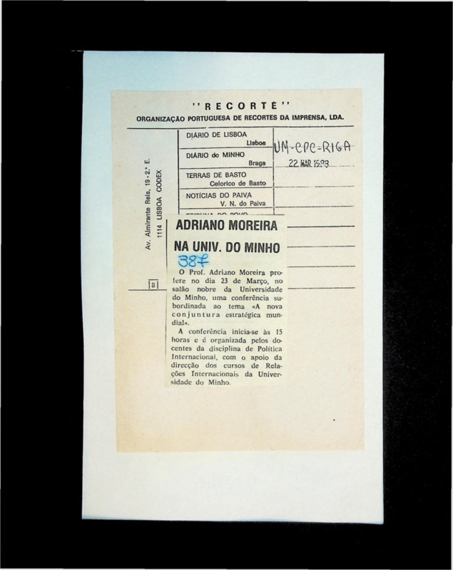  Adriano Moreira na Univ. do Minho 