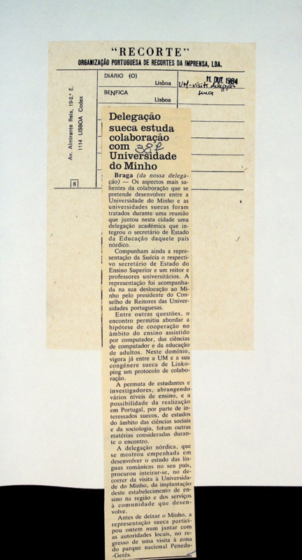  Delegação sueca estuda colaboração com Universidade do Minho 