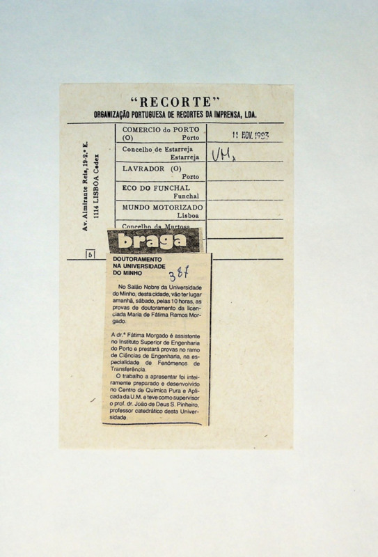  Doutoramento na Universidade do Minho 