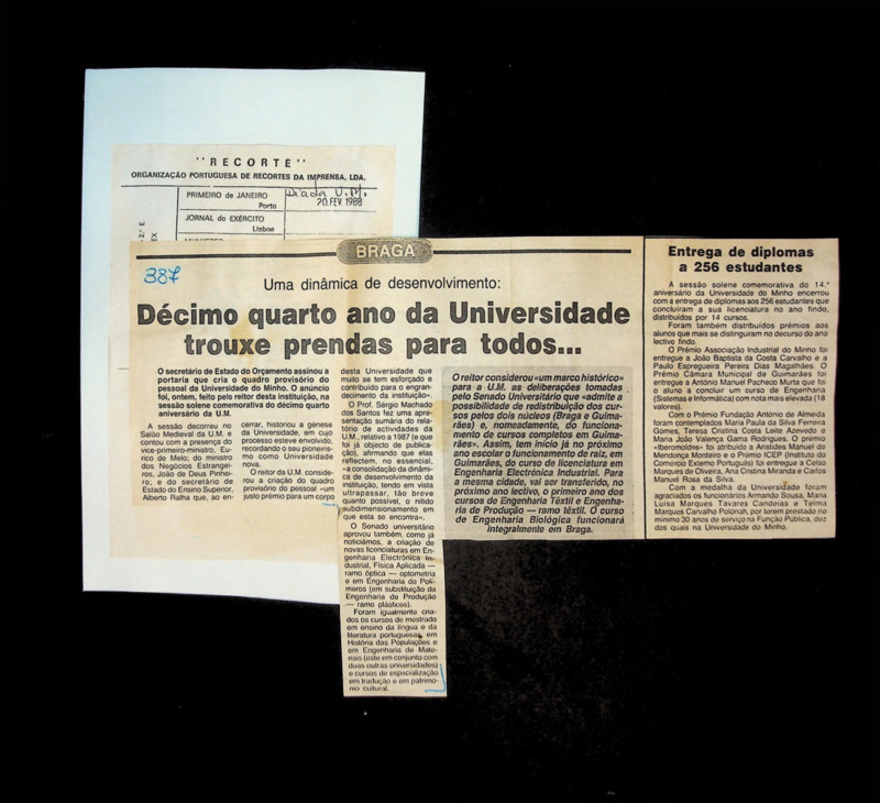  Uma dinâmica de desenvolvimento: décimo quarto ano da Universidade trouxe prendas para todos… 
