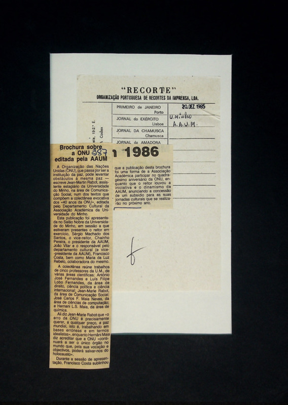  Brochura sobre a ONU editada pela AAUM 