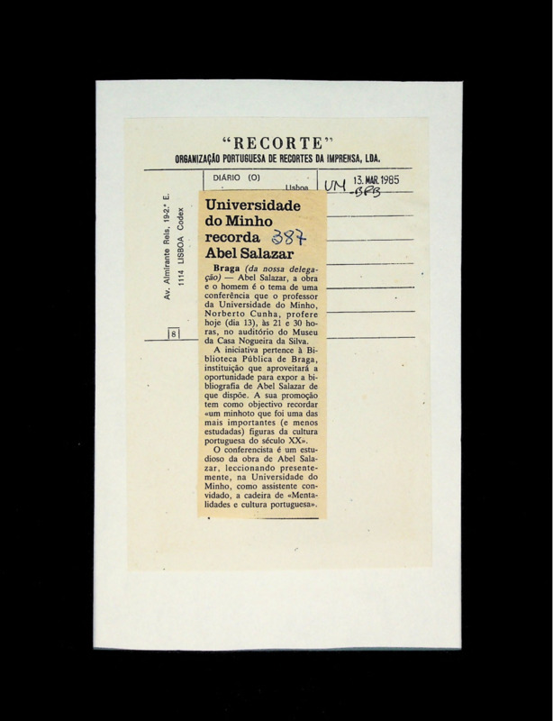  Universidade do Minho recorda Abel Salazar 