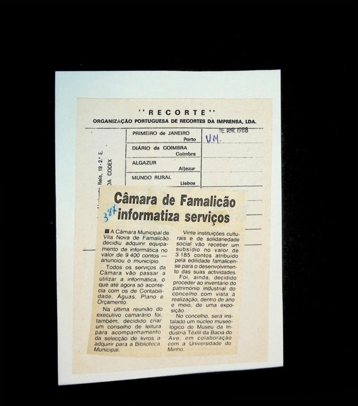  Câmara de Famalicão informatiza serviços 