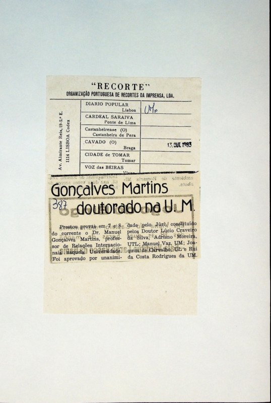  Gonçalves Martins doutorado na U.M. 