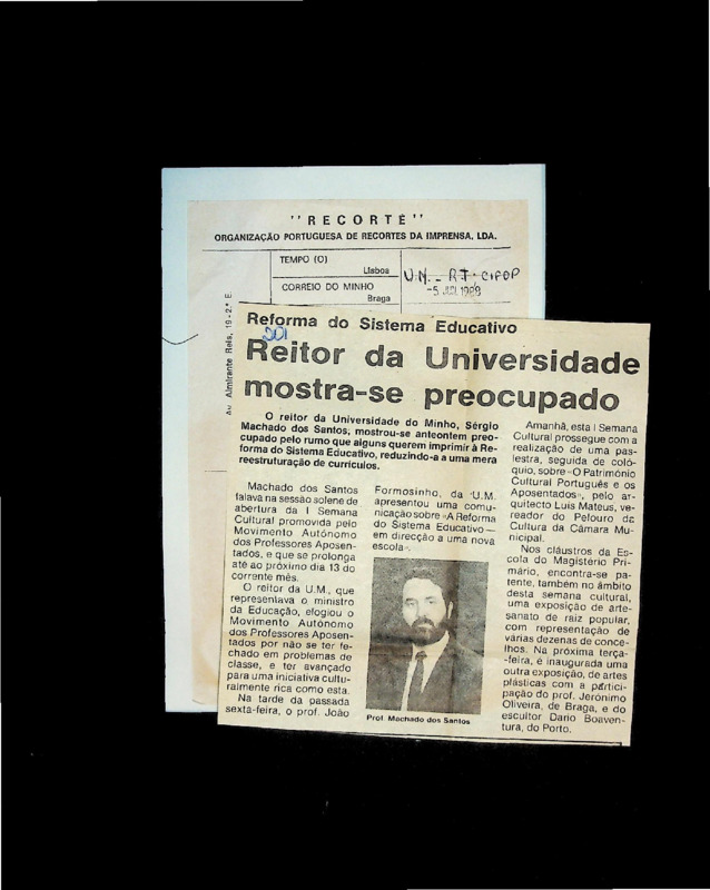  Reforma do sistema educativo: Reitor da Universidade mostra-se preocupado 