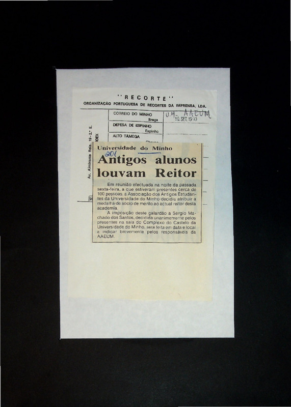 Antigos alunos louvam reitor 