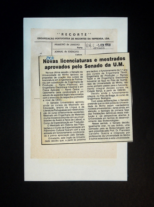 Novas licenciaturas e mestrados aprovados pelo Senado da U. M. 