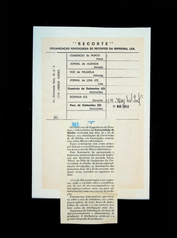  Seminários sobre micro-informática 
