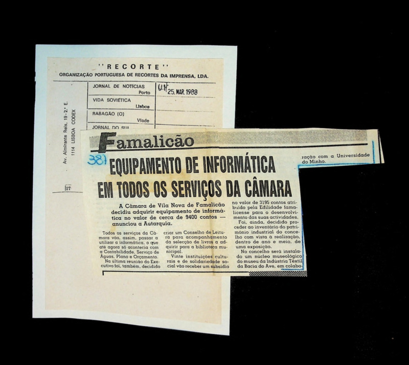  Equipamento de informática em todos os serviços da Câmara 