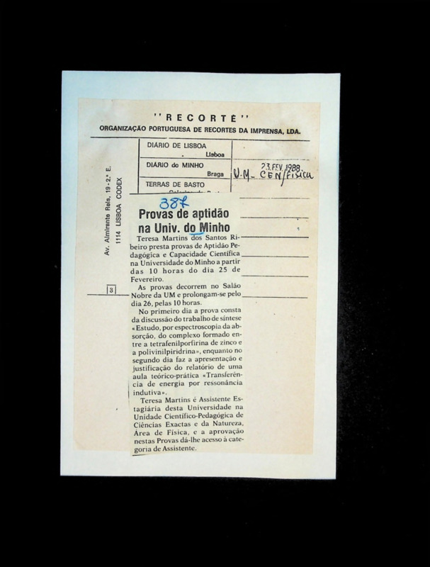  Provas de aptidão na Univ. do Minho 