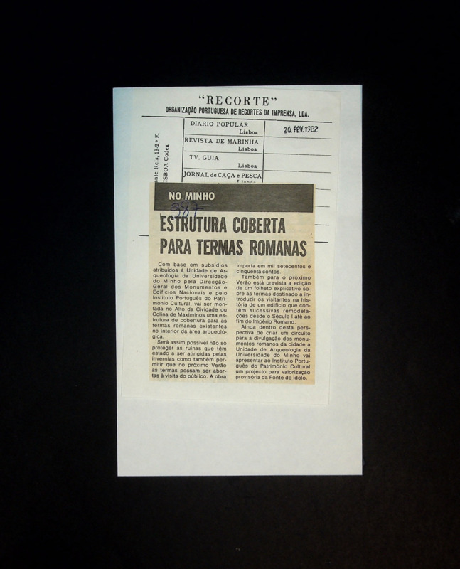  Estrutura coberta para termas romanas 