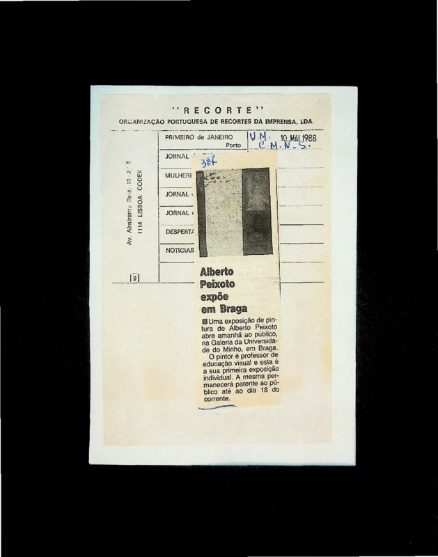  Alberto Peixoto expõe em Braga 
