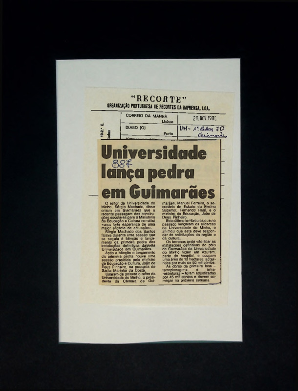  Universidade lança pedra em Guimarães 