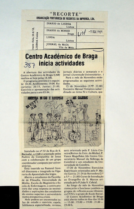  Centro Académico de Braga inicia actividades 