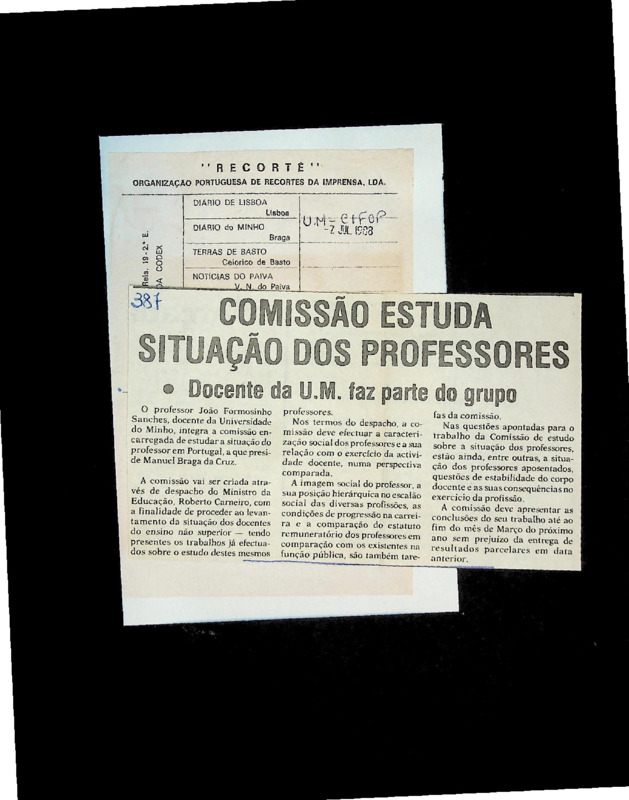  Comissão estuda situação dos professores: docente da U. M. faz parte do grupo 