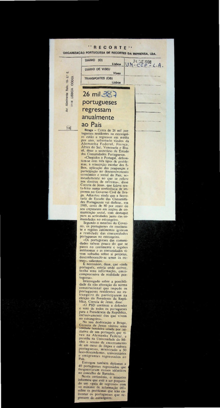  26 mil portugueses regressam anualmente ao País 