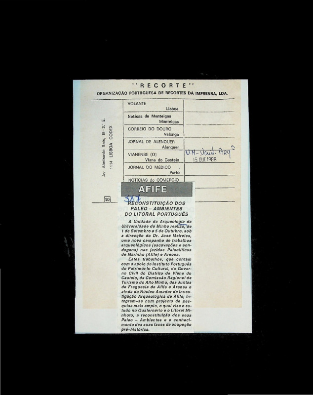  A reconstituição dos paleo‑ambientes do litoral português 