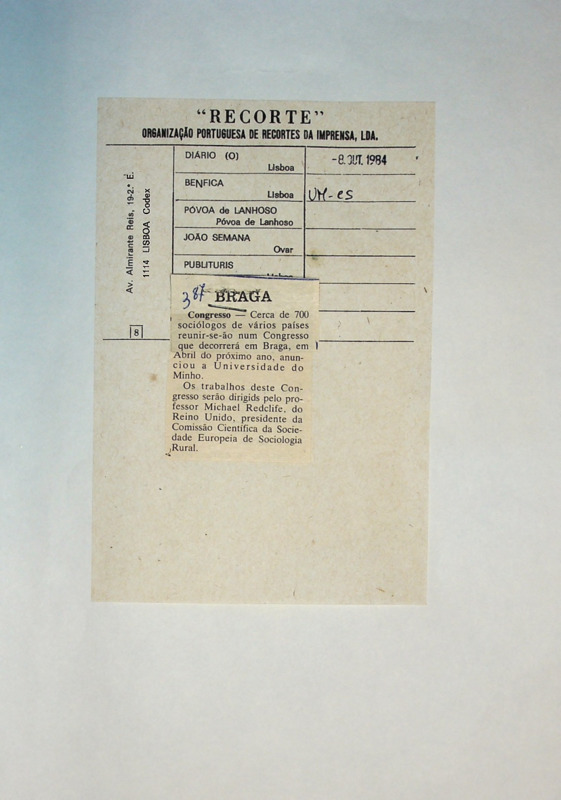  Congresso : cerca de 700 sociólogos de vários países 