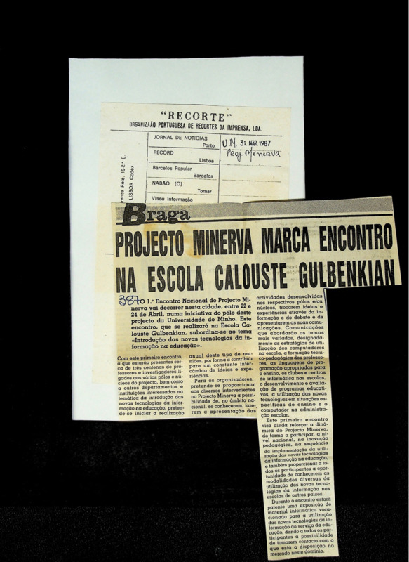  Projecto Minerva marca encontro na escola Calouste Gulbenkian 