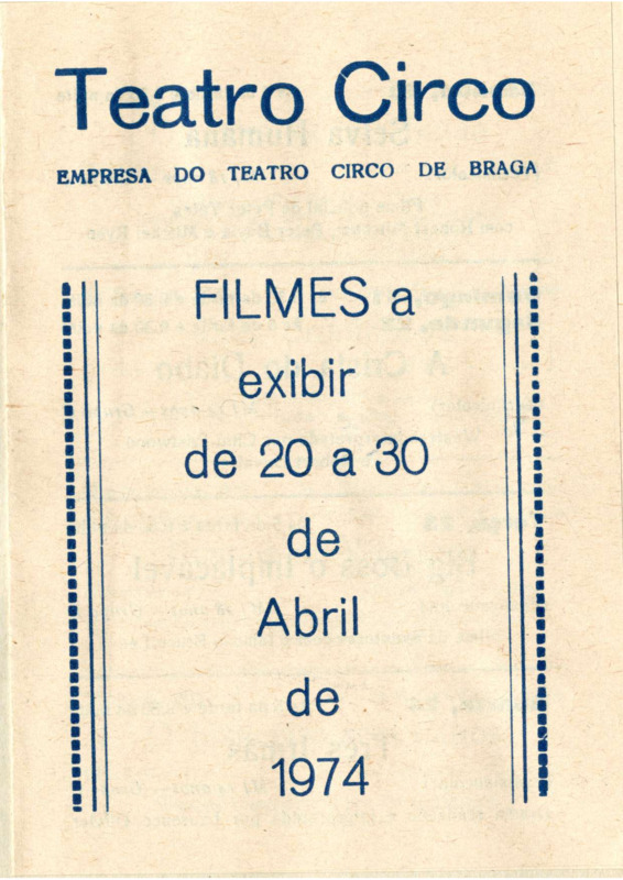 Filmes a exibir de 20 de Abril a 30 de Abril 
