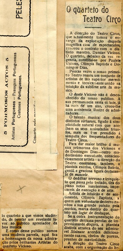  O quarteto do teatro circo 